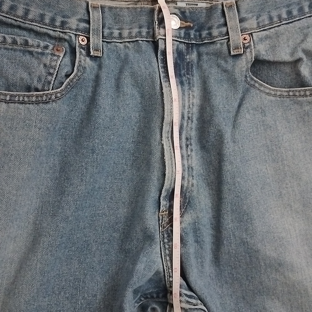 Levi's 569 Loose Straight Fit Denim Red Tab VTG 90s 100% COTTON 36x32 Blue Wash - Picture 8 of 17